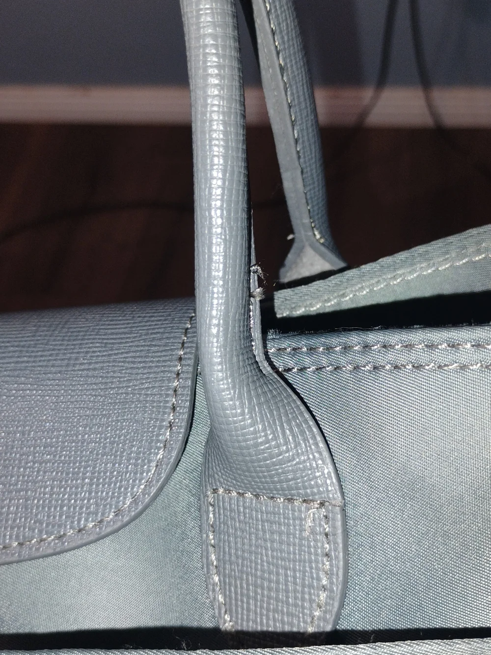 Longchamp Black Nylon Shoulder Tote with Detachable Strap